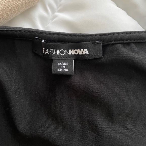 Fashion Nova Lhasa Ruched Dress - Black - Picture 6 of 7